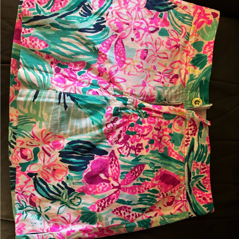 Lilly Pulitzer Tropical Pink and Green Skort